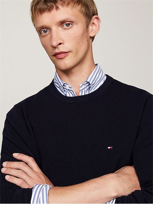 essential structure crew neck TOMMY HILFIGER | MW0MW36347DW5